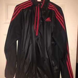 Adidas half zip windbreaker size L